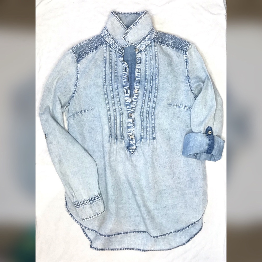 Denim Tunic Top